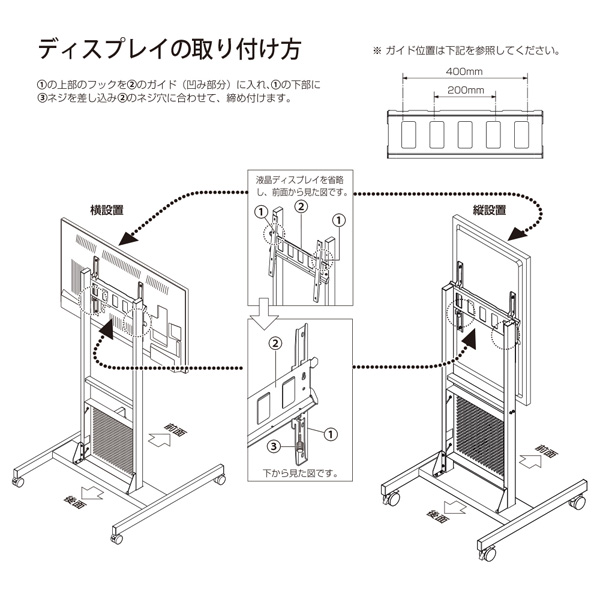 50型ミーティングディスプレイ スリムスタンドセット