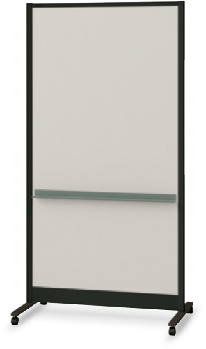 衝立 パーティションホワイトボード グレイッシュタイプ ブラックフレーム グリーン