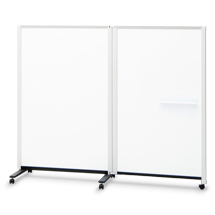 パーティションホワイトボード 両面 2連タイプ（高さ1500mm）/428191