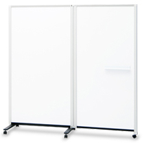 パーティションホワイトボード 両面 2連タイプ（高さ1800mm）/428193