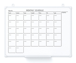 壁掛けホワイトボード カレンダー PWK2-0604SSC