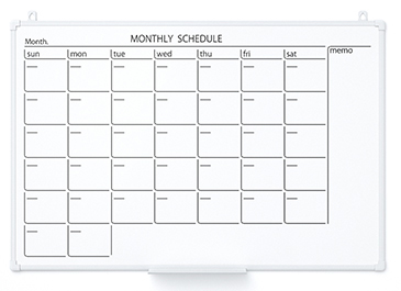壁掛けホワイトボード カレンダー PWK2-0906SSC
