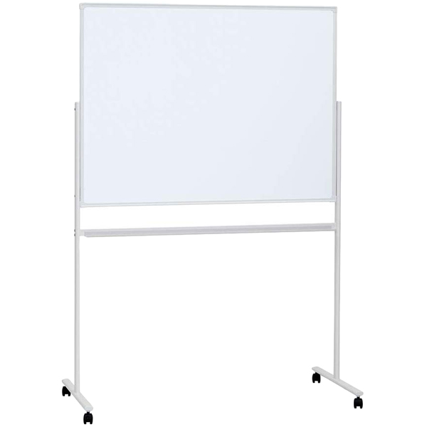 ホワイトボード 脚付き 片面スチール/428415