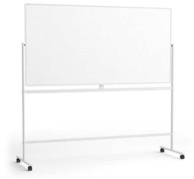 脚付き両面ドット方眼スチールホワイトボード/538035