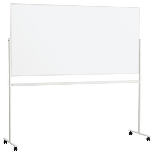 脚付き片面スチールホワイトボード/538031