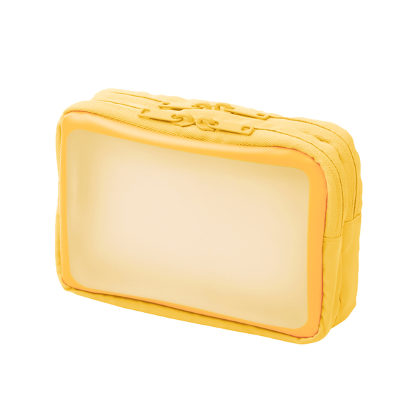 ナカ見え ガジェットポーチM イエロー