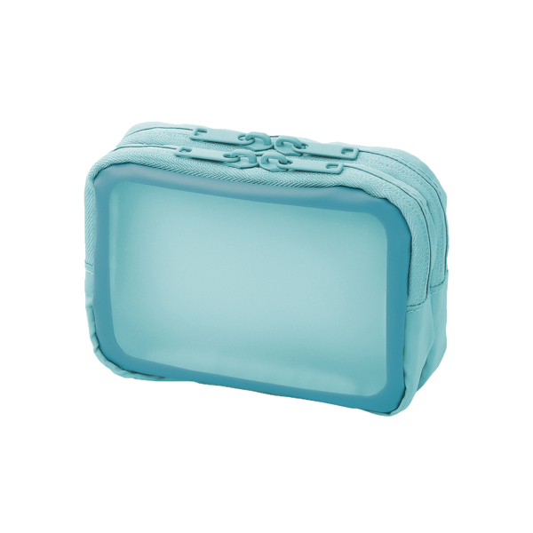 ナカ見え ガシェットポーチS ブルー