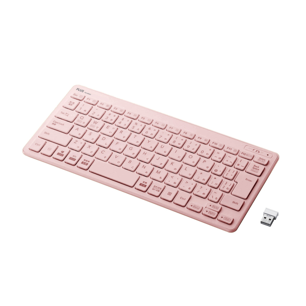 薄・ミニ ワイヤレスキーボード ピンク