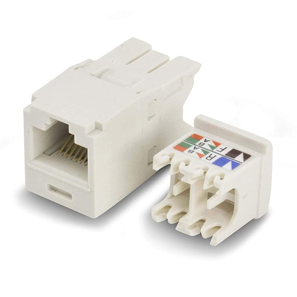 カテゴリ6 モジュラージャック シャッターなし オフホワイト