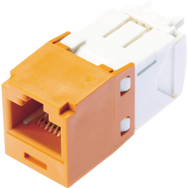 カテゴリ6 モジュラージャック シャッターなし オレンジ