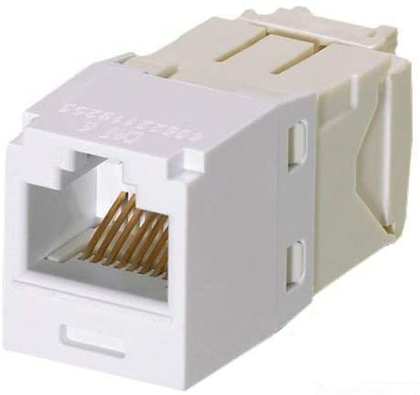 カテゴリ6 モジュラージャック シャッターなし 白