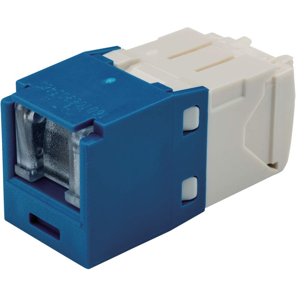 カテゴリ6 モジュラージャック スプリングシャッター付き 青