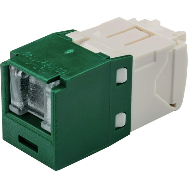 カテゴリ6 モジュラージャック スプリングシャッター付き 緑