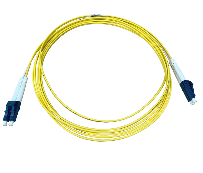 光ファイバーパッチコード NetKey 両端LCデュプレックス 極性AtoB OS2 LSZH 9m