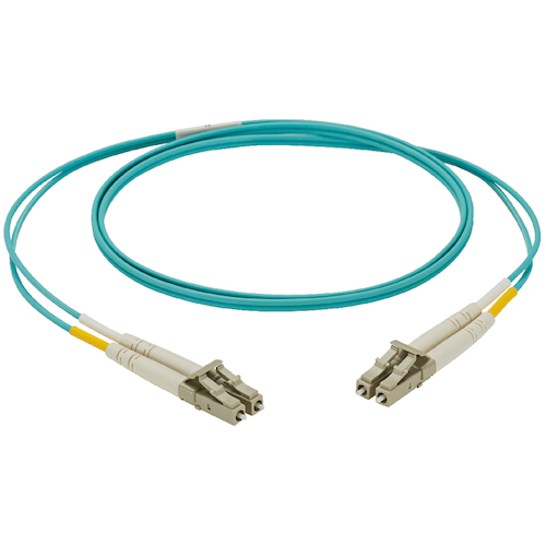光ファイバーパッチコード NetKey 両端LCデュプレックス 極性AtoB OM4 LSZH 10m