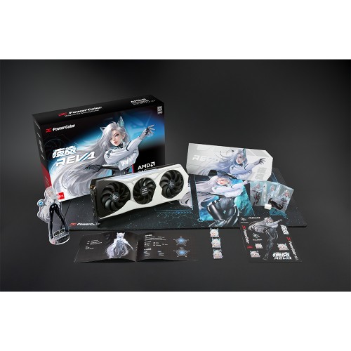 Hellhound Reva AMD Radeon RX 9070 XT 16GB GDDR6 グラフィックカード/交換用オリジナルバックプレートやアクリルフィギュアなどが付属した限定モデル