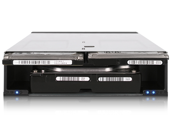 ICY DOCK 2x 2.5インチ HDD/SSD + 1x 3.5インチ HDD 搭載用リムーバブルケース 5.25インチベイ サイズ