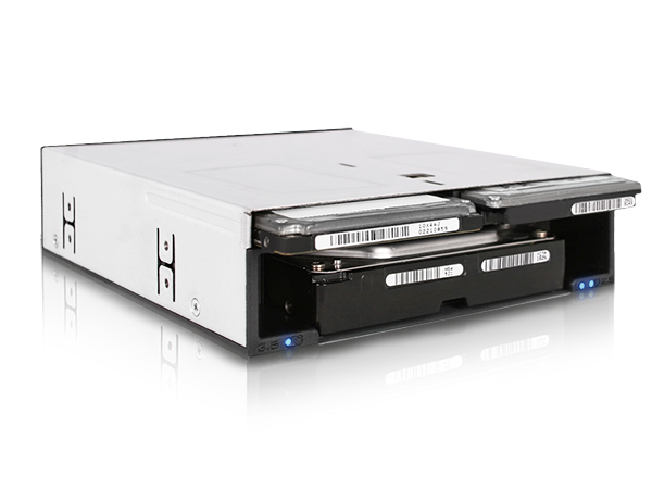 ICY DOCK 2x 2.5インチ HDD/SSD + 1x 3.5インチ HDD 搭載用リムーバブルケース 5.25インチベイ サイズ