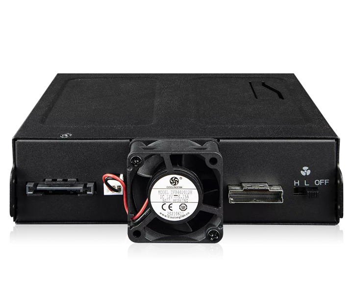 2 x 2.5インチ U.2/U.3 NVMe SSD搭載用リムーバブルケース PCIe 4.0対応 5.25インチベイサイズ