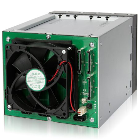 ICYDOCK　5インチベイ3段に3.5インチHDDx5台搭載可能SATAモジュールラック スリムモデル