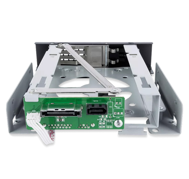 3.5インチ SATA HDD搭載用リムーバブルケース トレイレスタイプ 5.25インチベイサイズ
