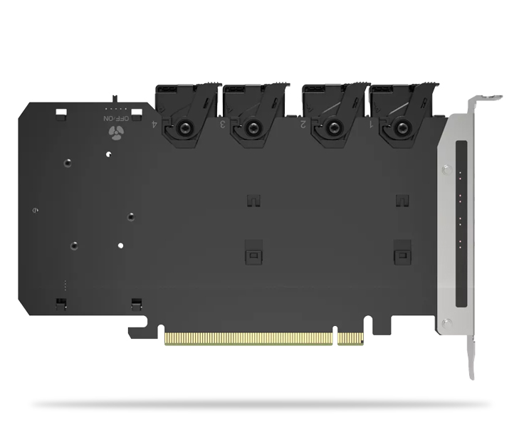 4 x M.2 NVMe SSD搭載用リムーバブルアダプタ PCIe4.0 x16拡張スロット用（PCIe分岐機能が必要）