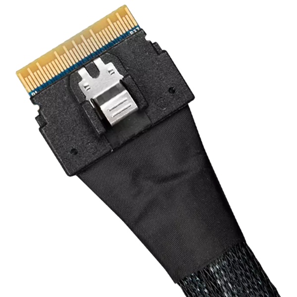 ICY DOCK SlimSAS 8i SFF-8654 to 2x OCuLink 4i SFF-8611 ケーブル - 0.5M