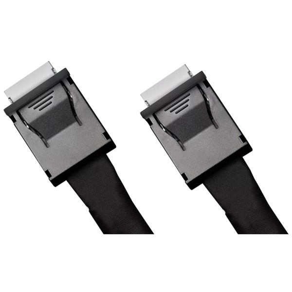 ICY DOCK SlimSAS 8i SFF-8654 to 2x OCuLink 4i SFF-8611 ケーブル - 0.5M