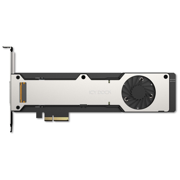 ICY DOCK 1 x E1.S NVMe SSD搭載用 リムーバブルアダプターカード PCIe 5.0 x 4スロット対応
