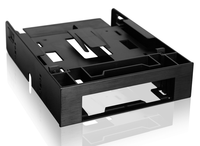 2.5インチ x2台＋3.5インチ x1台搭載用マウントキット 5.25インチベイサイズ