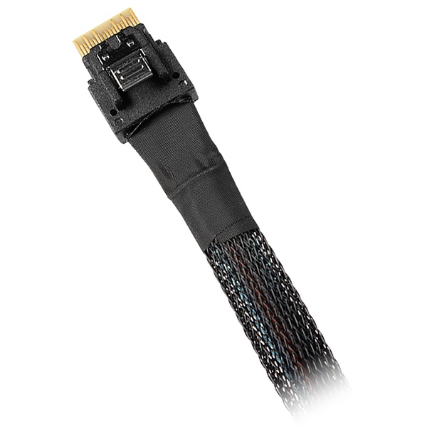 ICY DOCK SlimSAS 4i SFF-8654 to OCuLink 4i SFF-8611 ケーブル - 0.5M