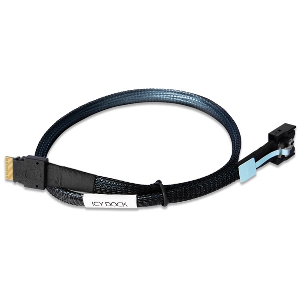 ICY DOCK MICO 4i SFF-TA-1016 to SlimSAS 4i SFF-8654 ケーブル - 0.5M