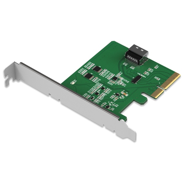 ICYDOCK 信号補正用Redriver搭載 PCIe 5.0 x4スロット 対応 MCIO 4i（SFF-TA-1016） 変換アダプタカード