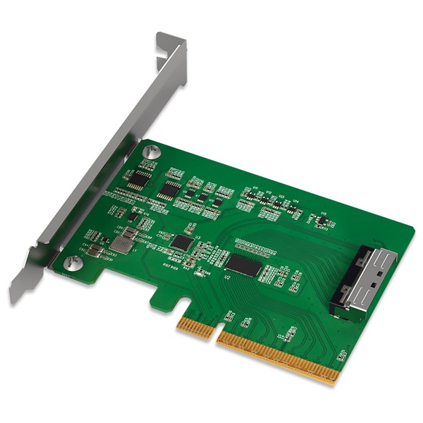 ICYDOCK 信号補正用Redriver搭載 PCIe 5.0 x8スロット 対応 MCIO 8i（SFF-TA-1016） 変換アダプタカード