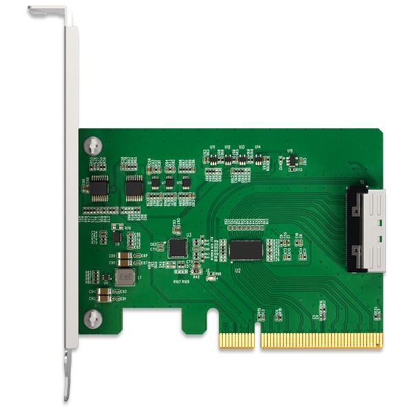 ICYDOCK 信号補正用Redriver搭載 PCIe 5.0 x8スロット 対応 MCIO 8i（SFF-TA-1016） 変換アダプタカード