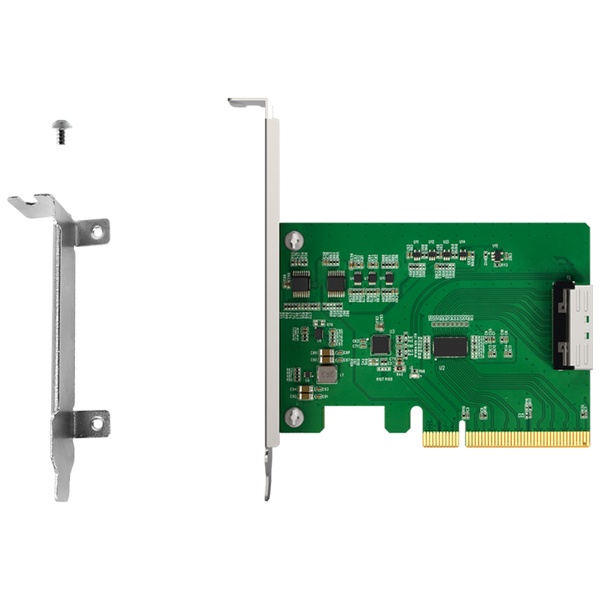 ICYDOCK 信号補正用Redriver搭載 PCIe 5.0 x8スロット 対応 MCIO 8i（SFF-TA-1016） 変換アダプタカード