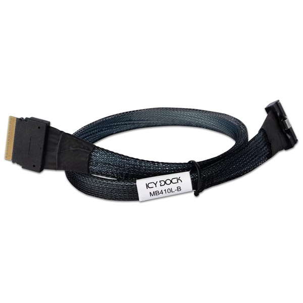 ICY DOCK MCIO 8i SFF-TA-1016 to SlimSAS 8i SFF-8654 ケーブル - 0.5M
