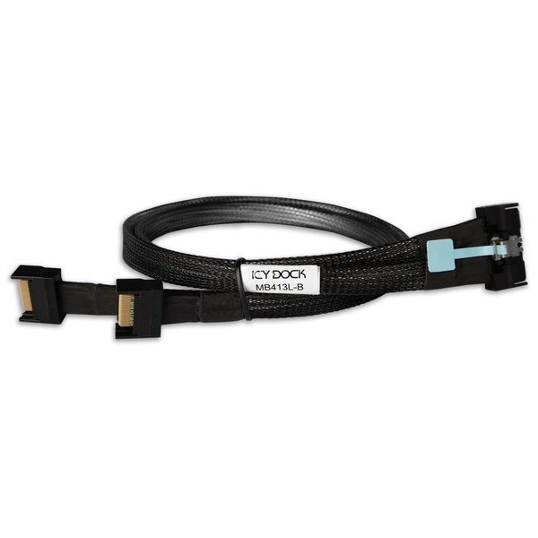 ICY DOCK MICO 8i SFF-TA-1016 to 2x MCIO 4i SFF-TA-1016 ケーブル - 0.5M