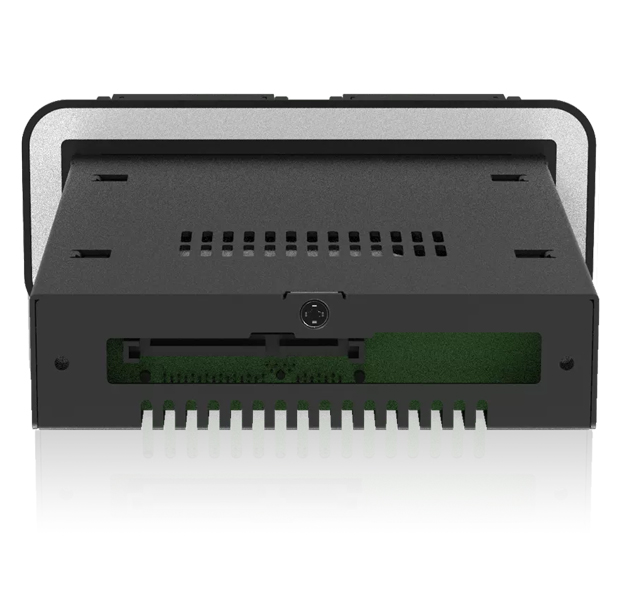 1 x 2.5インチ SAS/SATA HDD/SSD搭載用リムーバブルケース デュアルロック防水フロントカバー付 3.5インチベイサイズ