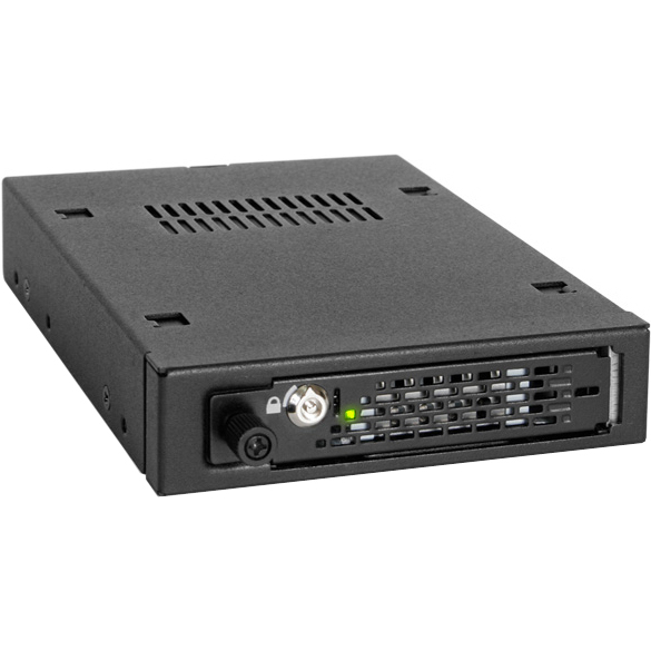 ICYDOCK　フルメタル 2.5インチ HDD / SSD 搭載用リムバブルケース　3.5インチサイズ 鍵ロック & 固定レバー付モデル