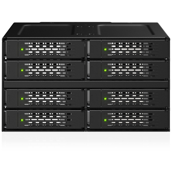 ICY DOCK 8 x U.2/U.3 SSD搭載用 リムーバブルケース 2 x 5.25インチベイサイズ