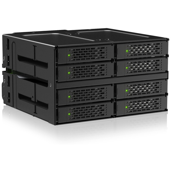 ICY DOCK 8 x U.2/U.3 SSD搭載用 リムーバブルケース 2 x 5.25インチベイサイズ