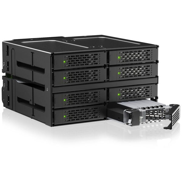 ICY DOCK 8 x U.2/U.3 SSD搭載用 リムーバブルケース 2 x 5.25インチベイサイズ