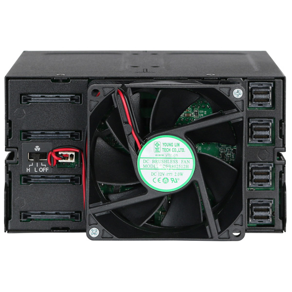 ICYDOCK 16 x 2.5インチ SSD/HDD 搭載用リムーバブルケース 2 x 5.25 インチベイサイズ