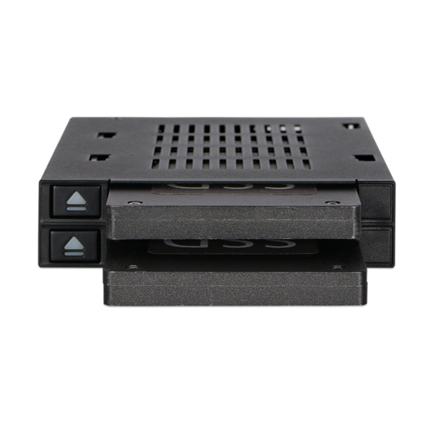 ICYDOCK 2x2.5インチHDD / SSD搭載用リムーバブルケース 3.5インチサイズ トレイレスモデル