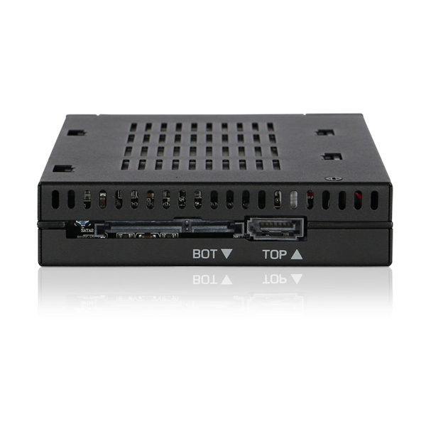 ICYDOCK 2x2.5インチHDD / SSD搭載用リムーバブルケース 3.5インチサイズ トレイレスモデル