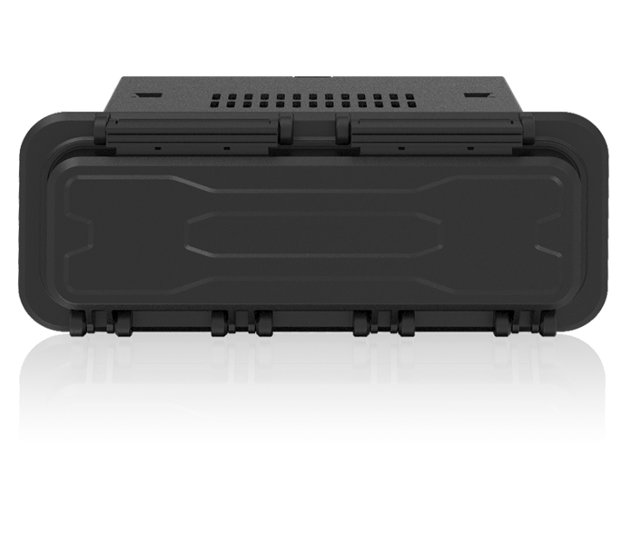 1 x 2.5インチ U.2/U.3 NVMe SSD搭載用リムーバブルケース 防水フロントカバー付 3.5インチサイズ