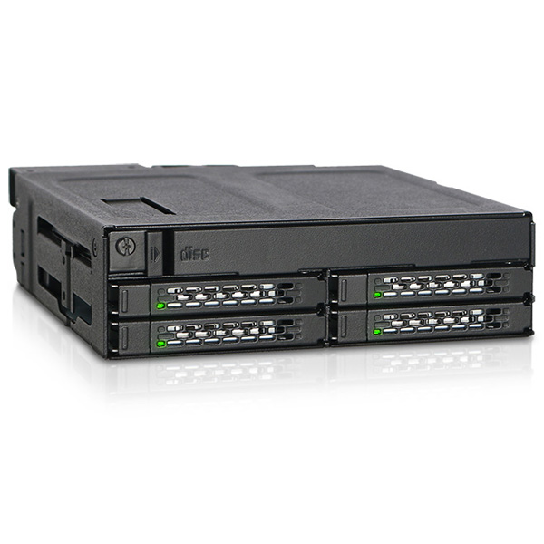 ICYDOCK 4x 2.5インチSSD / HDD + 1x スリムODD搭載用リムーバブルケース 5.25インチベイサイズ