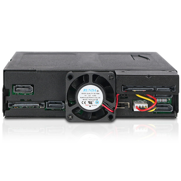 ICYDOCK 4x 2.5インチSSD / HDD + 1x スリムODD搭載用リムーバブルケース 5.25インチベイサイズ