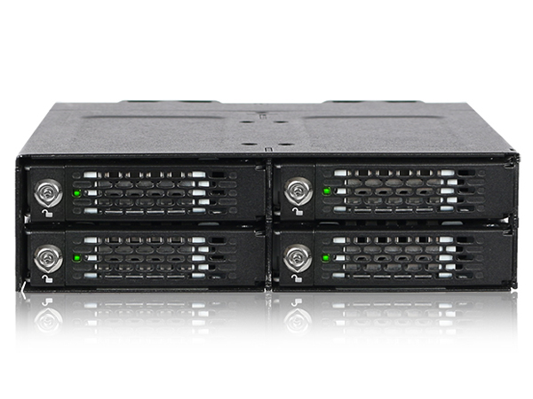 ICYDOCK　4 x M.2 NVMe SSD 搭載用 リムーバブルケース PCIe 4.0対応　5.25インチベイサイズ